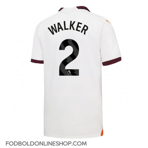 Manchester City Kyle Walker #2 Udebanetrøje 2023-24 Kortærmet